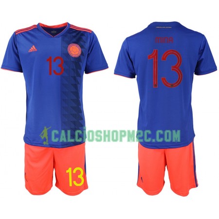 Colombia MINA 13 Bambino Maglia Trasferta Copa América 2019 Manica Corta (+ Pantaloncini)